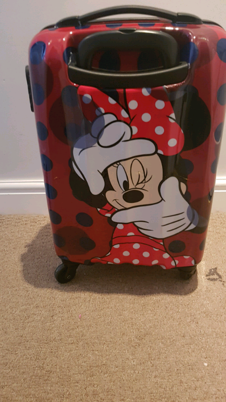 minnie mouse hard shell suitcase